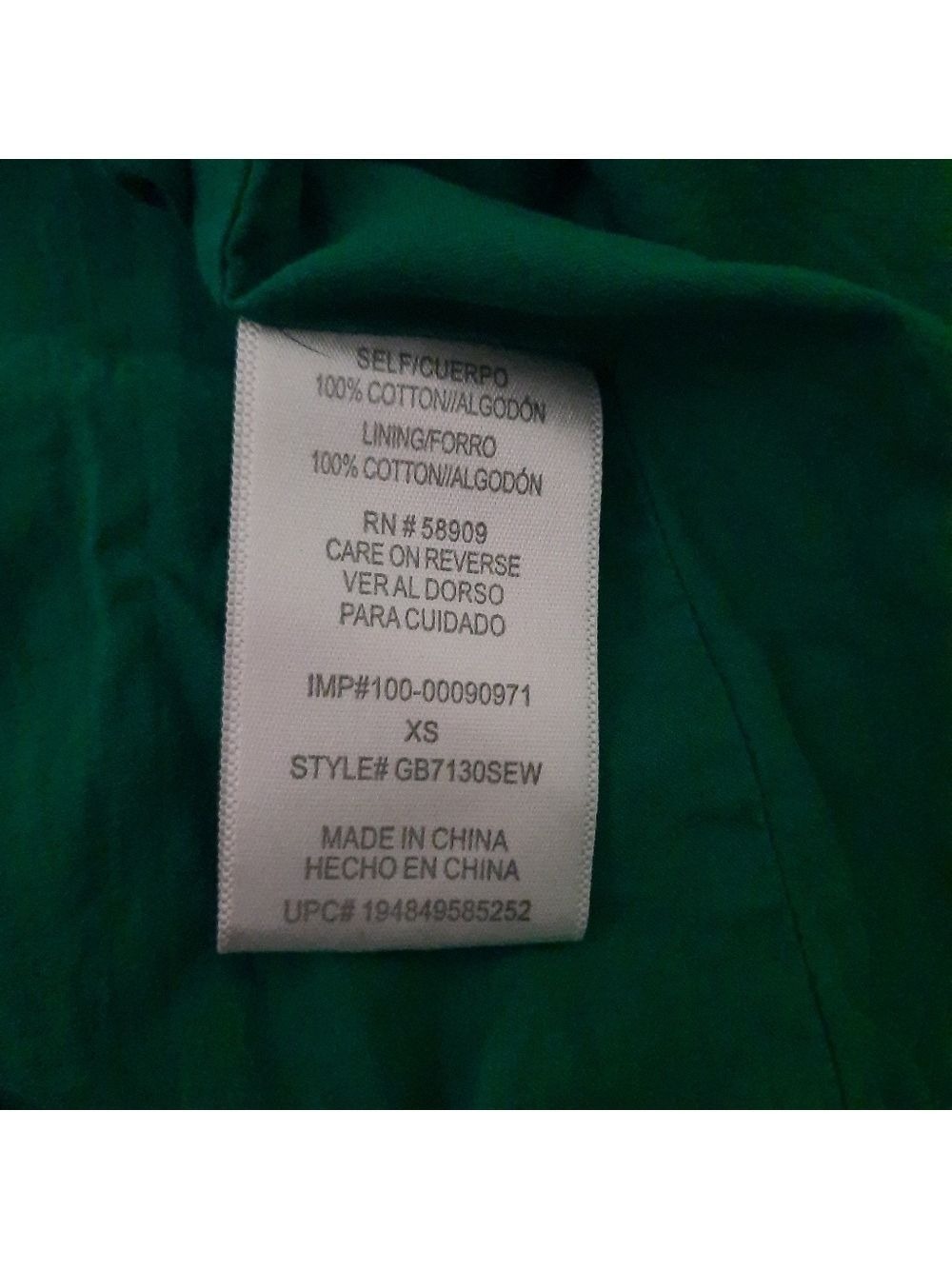 GB Green Mini Dress XS - Picture 5 of 7